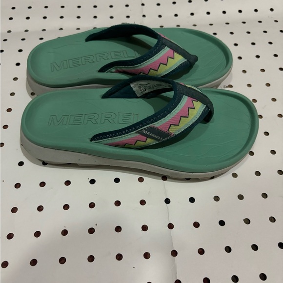 Merrell Hut Ultra Flip Flops For Women Seamoss Size 7 - Picture 5 of 6